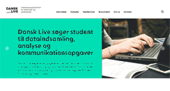 Desktop Screenshot of dansklive.dk